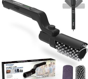 Cordless Electric BBQ Grill Brush: Powerful Motor, Rechargeable, Cleans Burnt-On Grease & Grill Grates Easily.